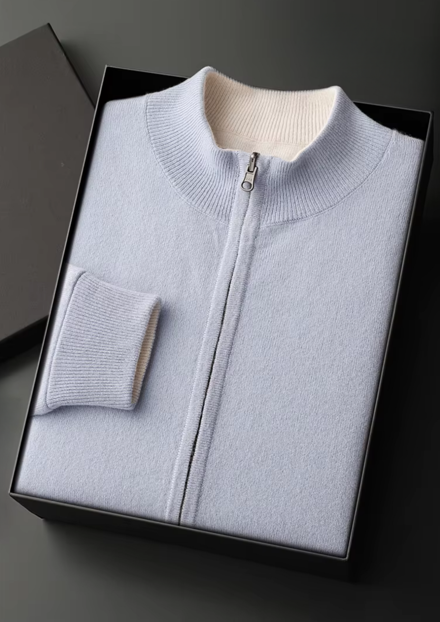 Pure Extra-Fine Merino Wool Zip Cardigan | Solmar