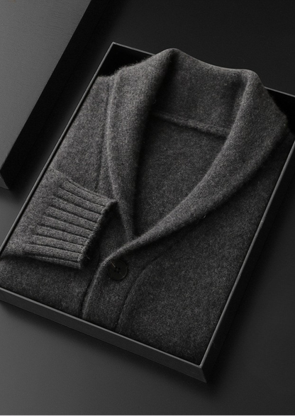 Pure Cashmere Shawl Collar Cardigan | Solmar