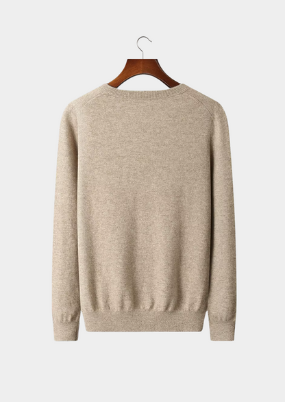 Pure Extra-Fine Merino Wool Classic V-Neck Sweater | Solmar