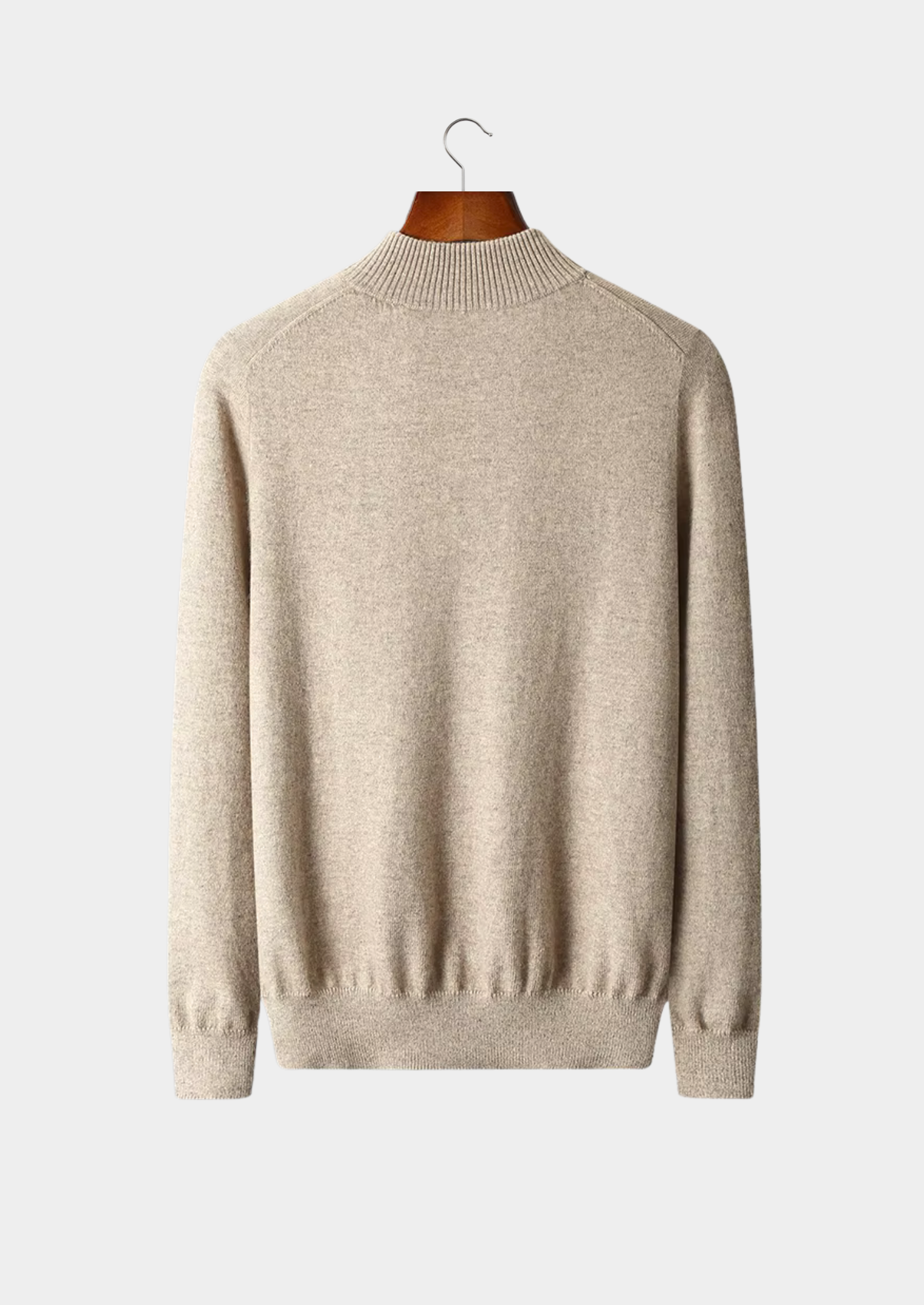Pure Extra-Fine Merino Wool Half Zip Sweater | Solmar