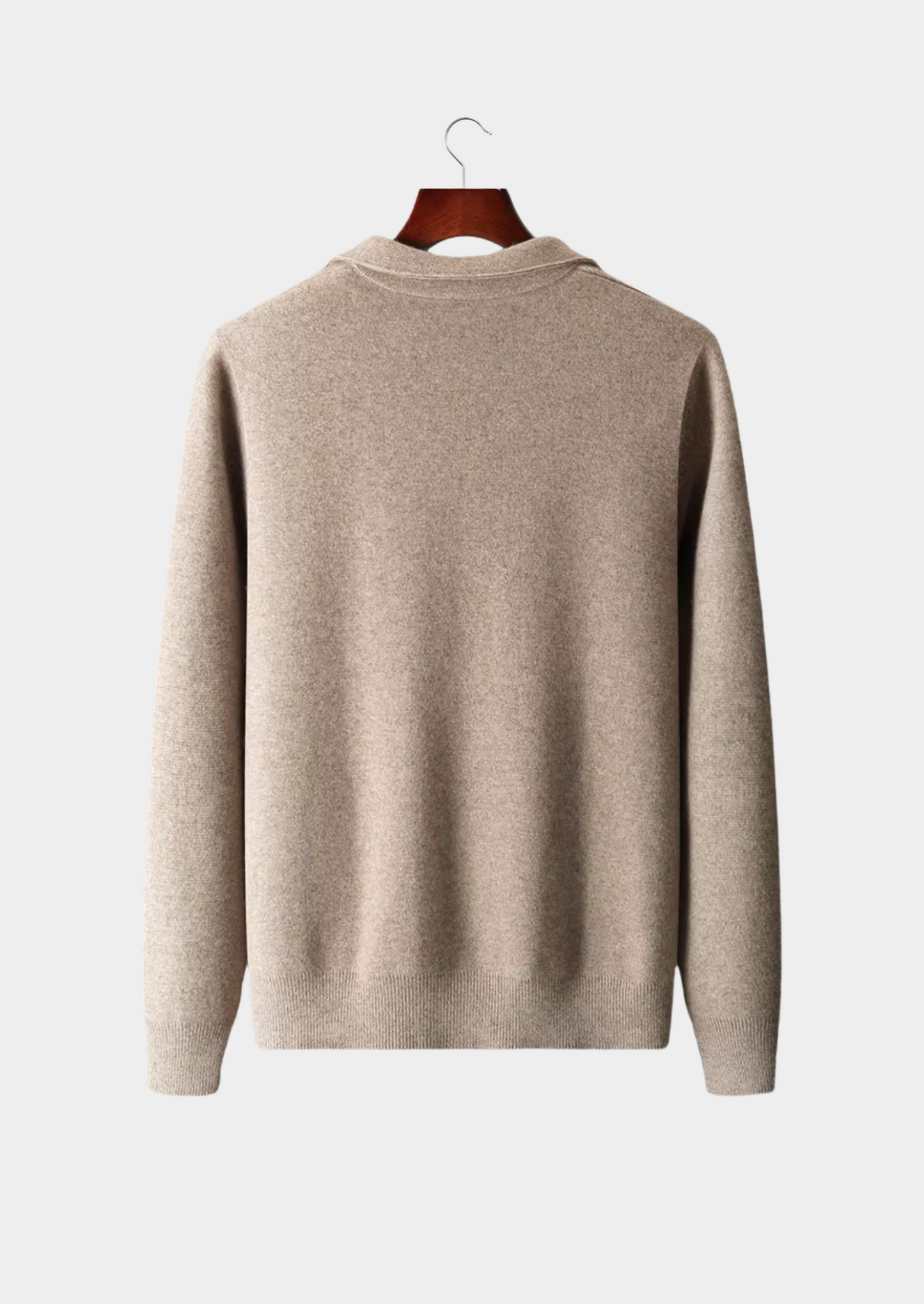 Pure Extra-Fine Merino Wool Zip Polo Cardigan | Solmar
