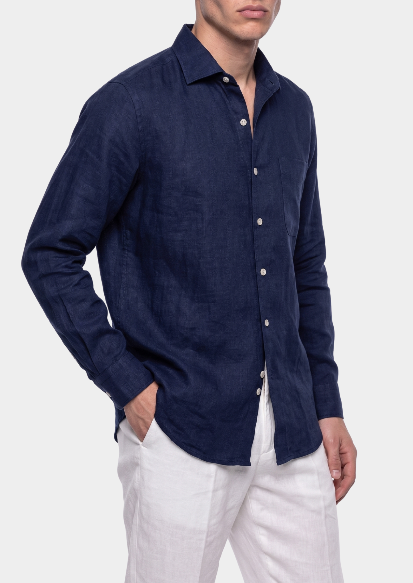 Amalfi Coastal Shirt - Navy Blue | Solmar