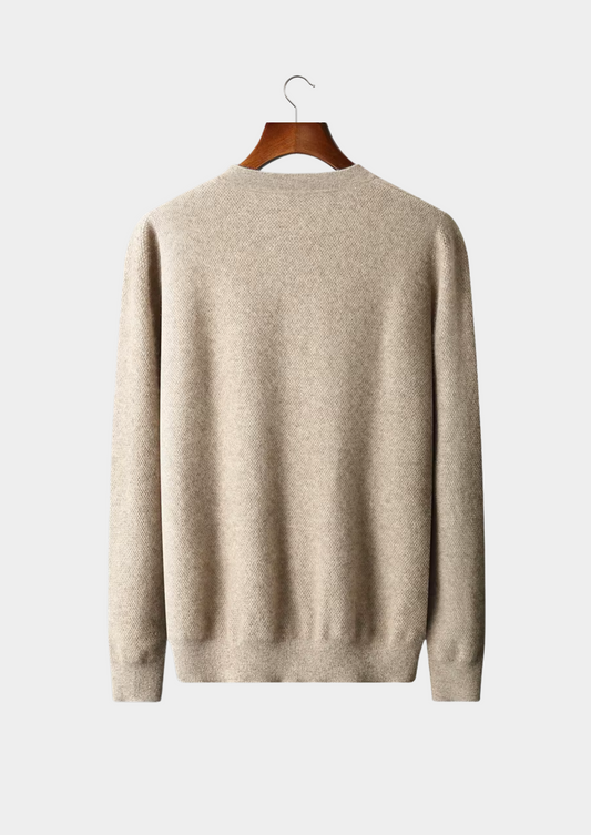 Premium Cashmere Classic Henley Sweater | Solmar