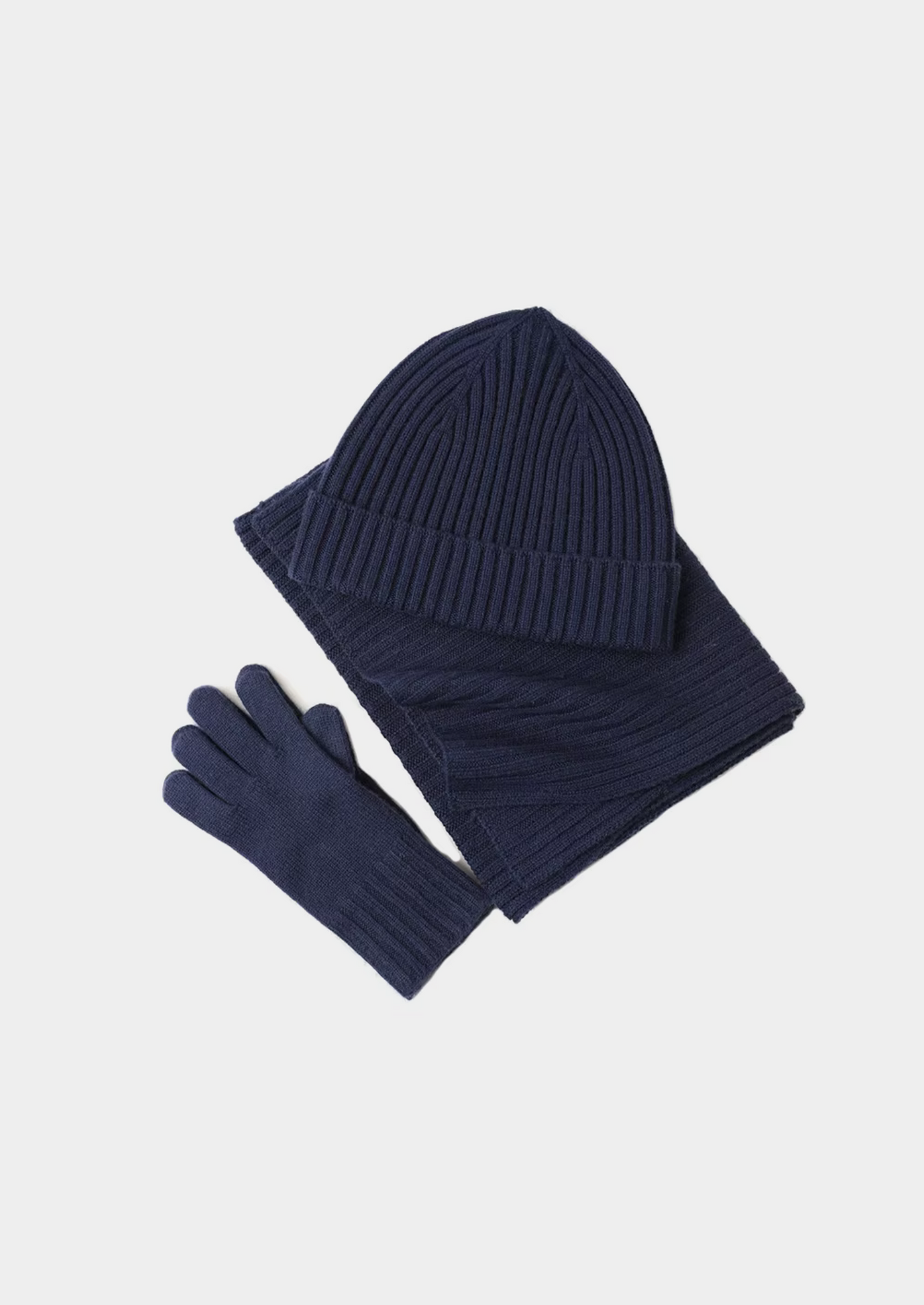 Pure Extra-Fine Merino Wool Wintertime Essentials - Navy Blue | Solmar