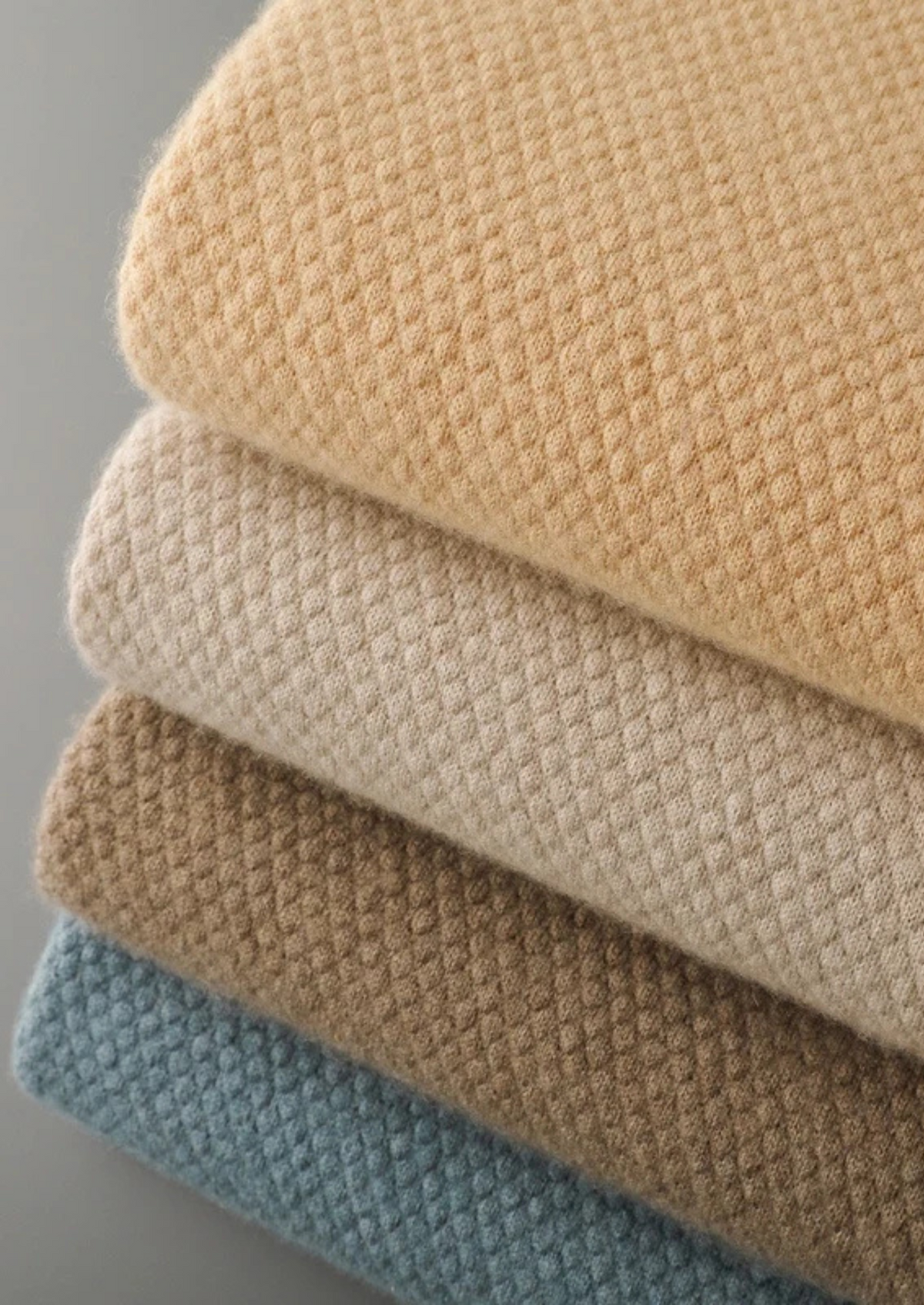 Premium Cashmere Mustard Two-Tone Polo | Solmar