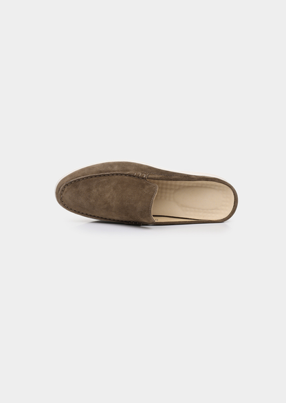 Olive Marina Suede Slipper | Solmar
