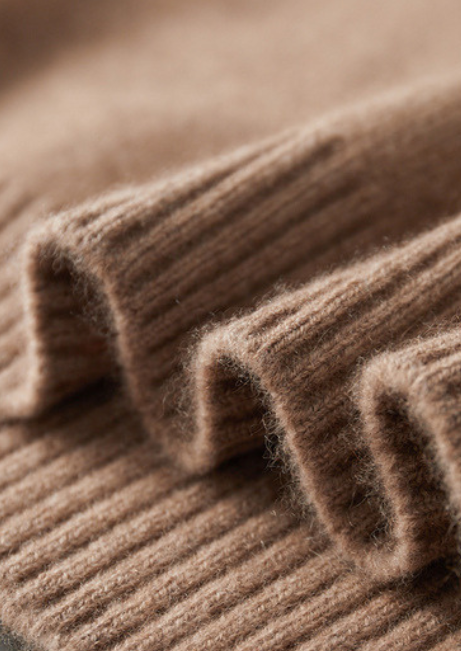 Pure Cashmere Beige Essential Crewneck | Solmar