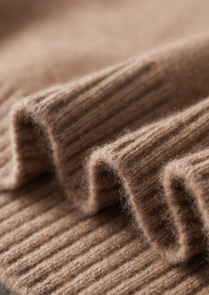 Pure Cashmere Beige Essential Crewneck | Solmar