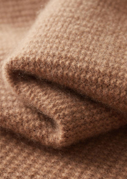 Pure Cashmere Mustard Ribbed Zip Cardigan | Solmar