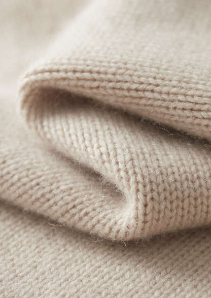 Pure Cashmere Off White Half Zip Sweater | Solmar