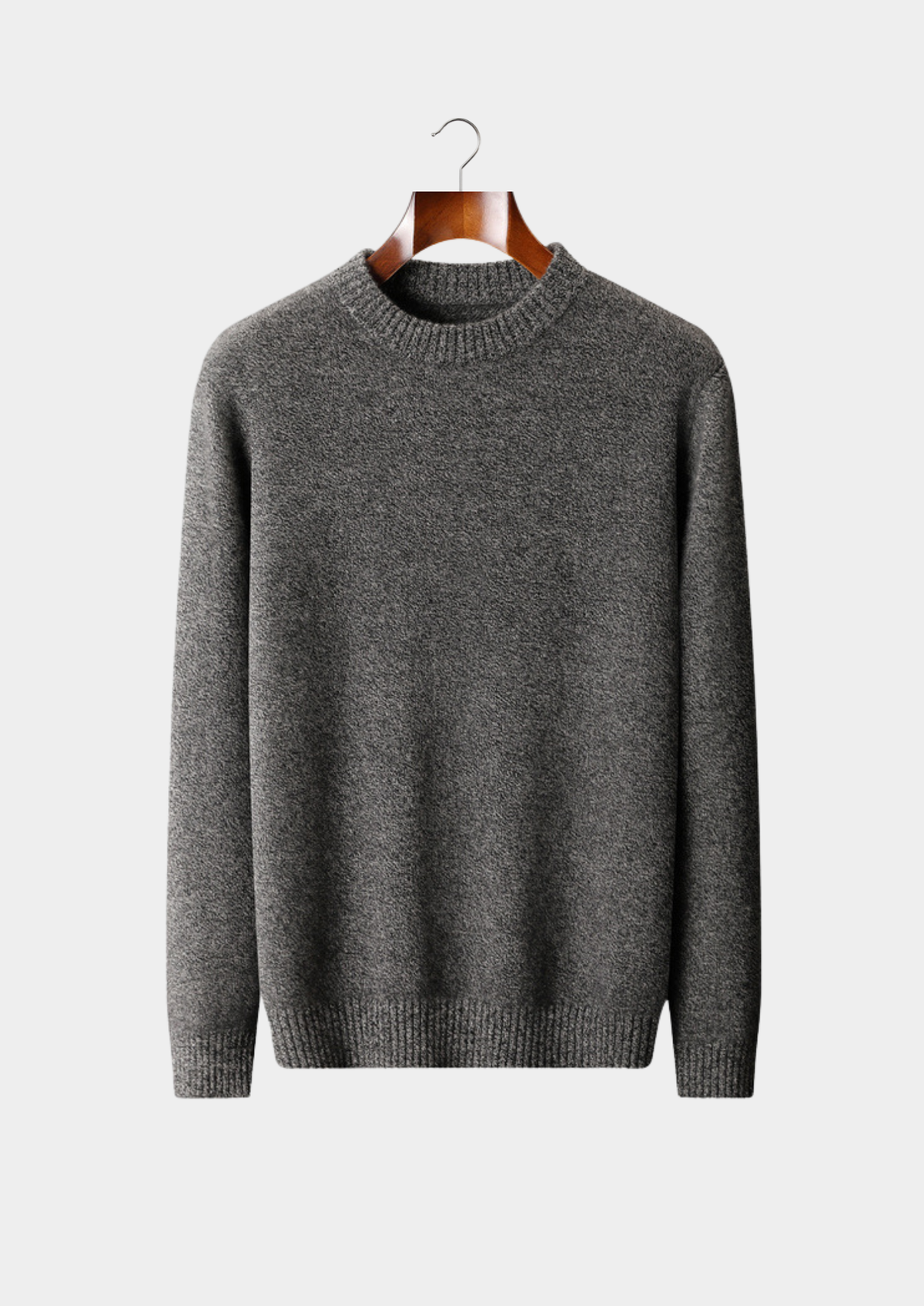 Pure Cashmere Gray Essential Crewneck | Solmar