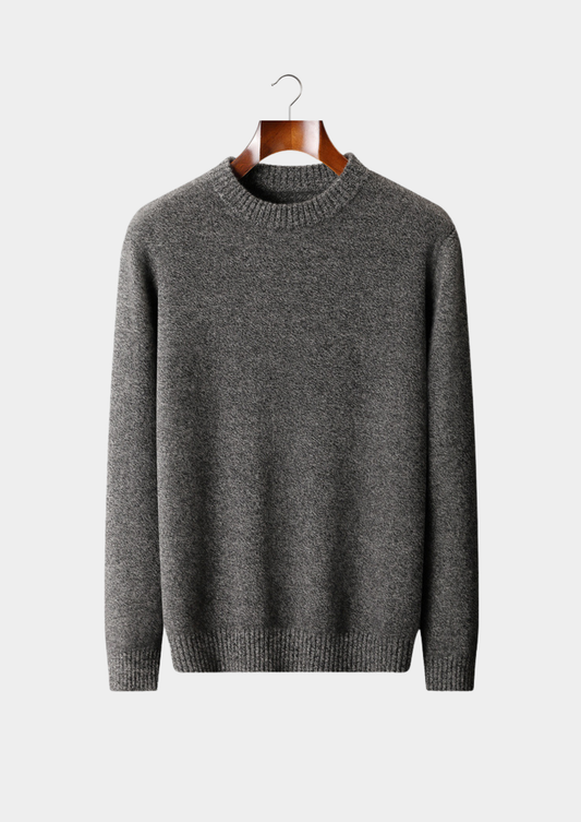 Pure Cashmere Gray Essential Crewneck | Solmar