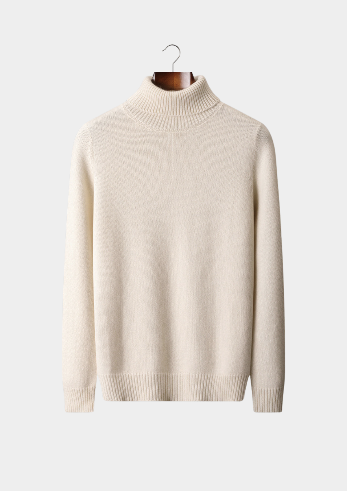 Pure Cashmere Ivory Essential Rollneck | Solmar