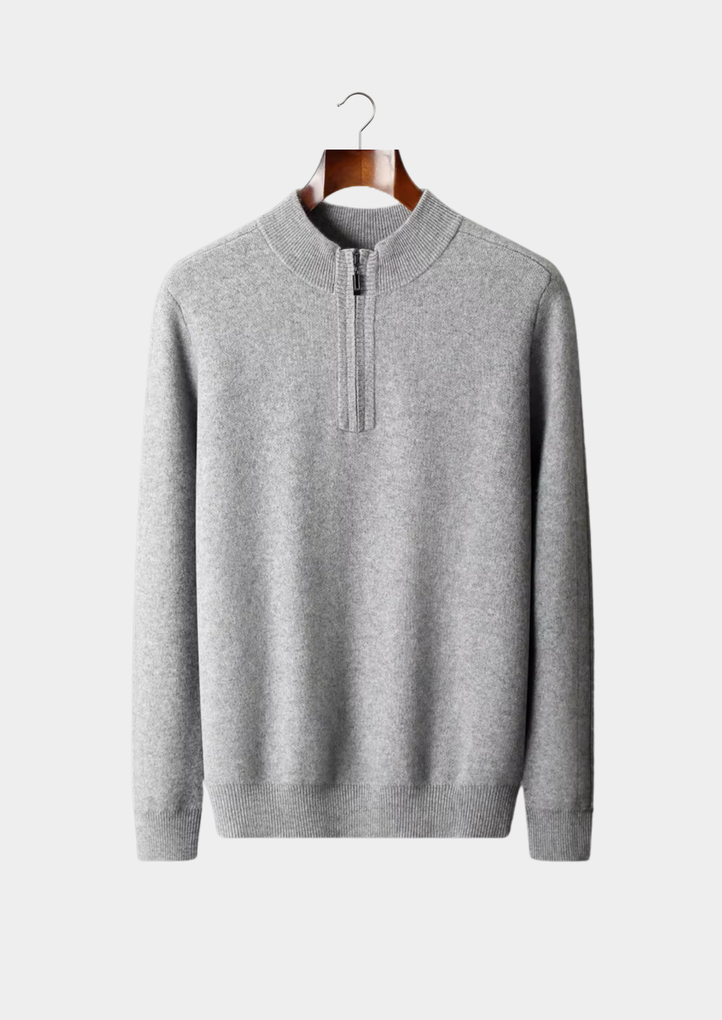 Premium Cashmere Essential Half-Zip Sweater | Solmar