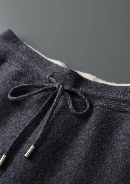 Pure Extra-Fine Merino Wool Dark Gray Damien Set | Solmar