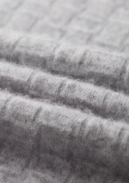 Pure Extra-Fine Merino Wool Textured Mockneck | Solmar