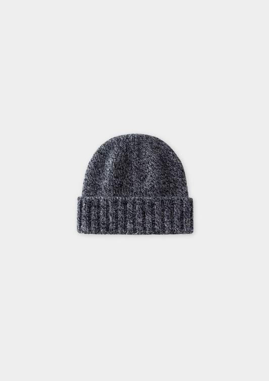 Charcoal Heather Cashmere Wintertime Beanie | Solmar