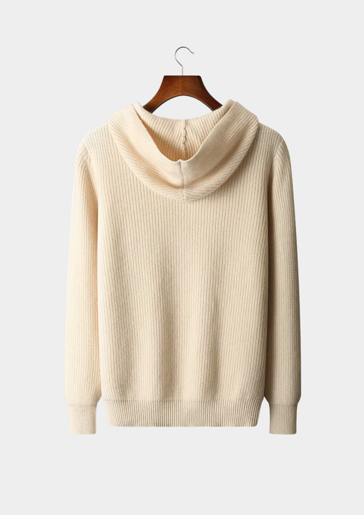 Pure Extra-Fine Merino Wool Half Zipper Hoodie | Solmar