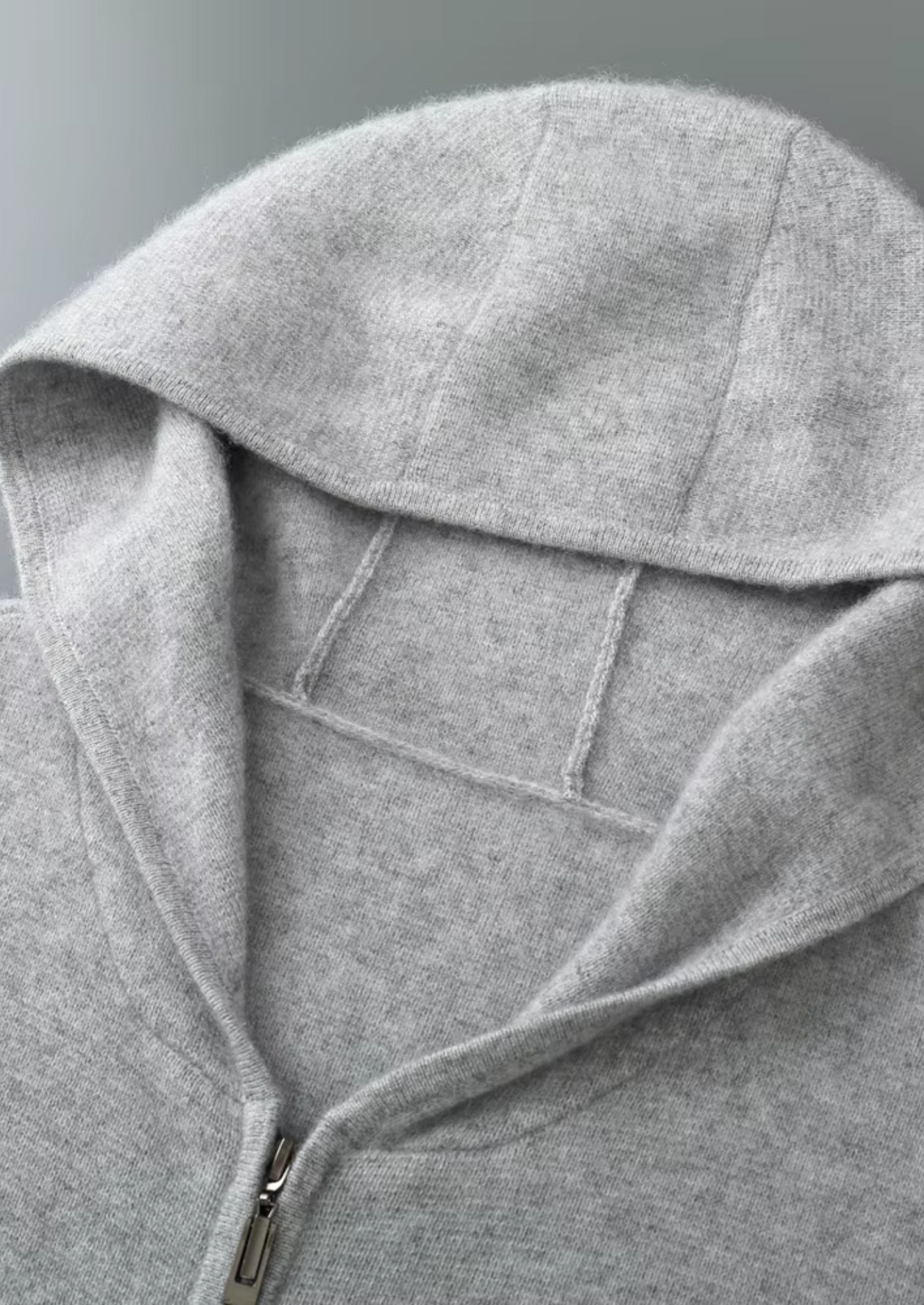 Pure Extra-Fine Merino Wool Zipper Hoodie | Solmar