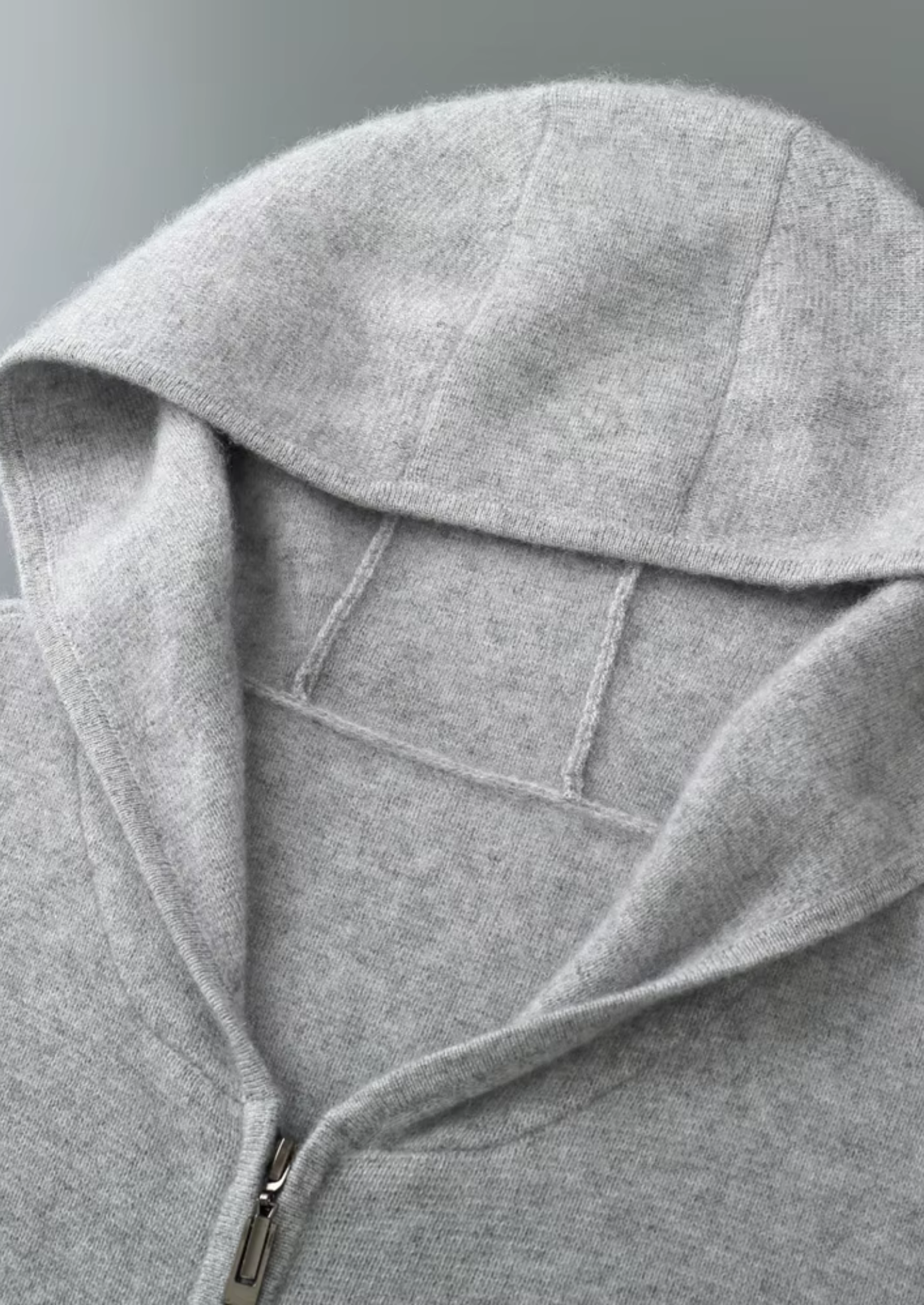 Pure Extra-Fine Merino Wool Zipper Hoodie | Solmar
