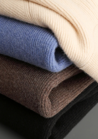 Pure Extra-Fine Merino Wool Ribbed Zip Cardigan | Solmar
