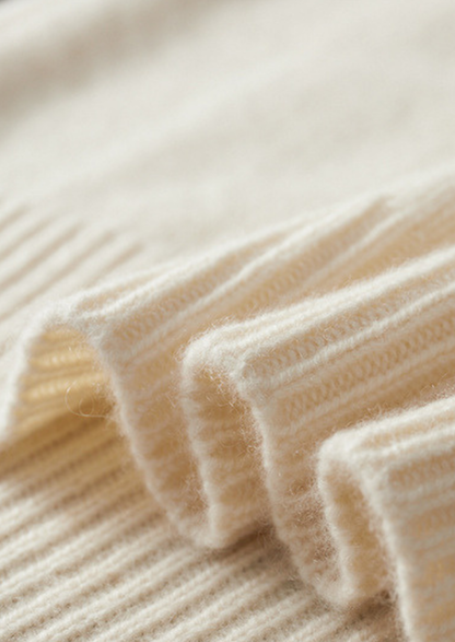 Pure Cashmere Ivory Essential Rollneck | Solmar