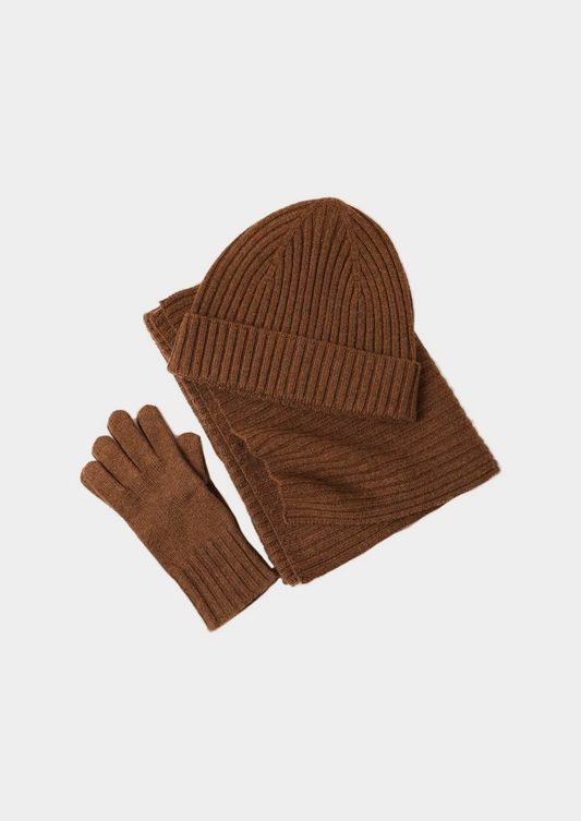 Pure Extra-Fine Merino Wool Wintertime Essentials - Coffee | Solmar