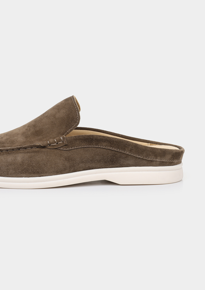 Olive Marina Suede Slipper | Solmar