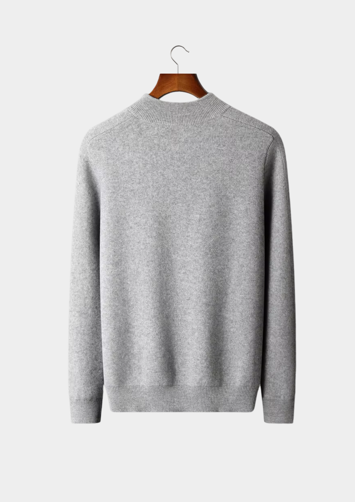 Premium Cashmere Essential Half-Zip Sweater | Solmar