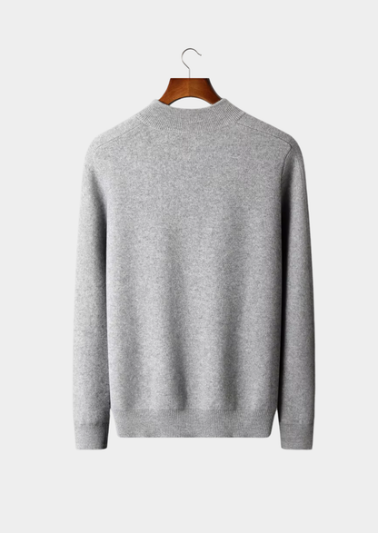Premium Cashmere Essential Half-Zip Sweater | Solmar