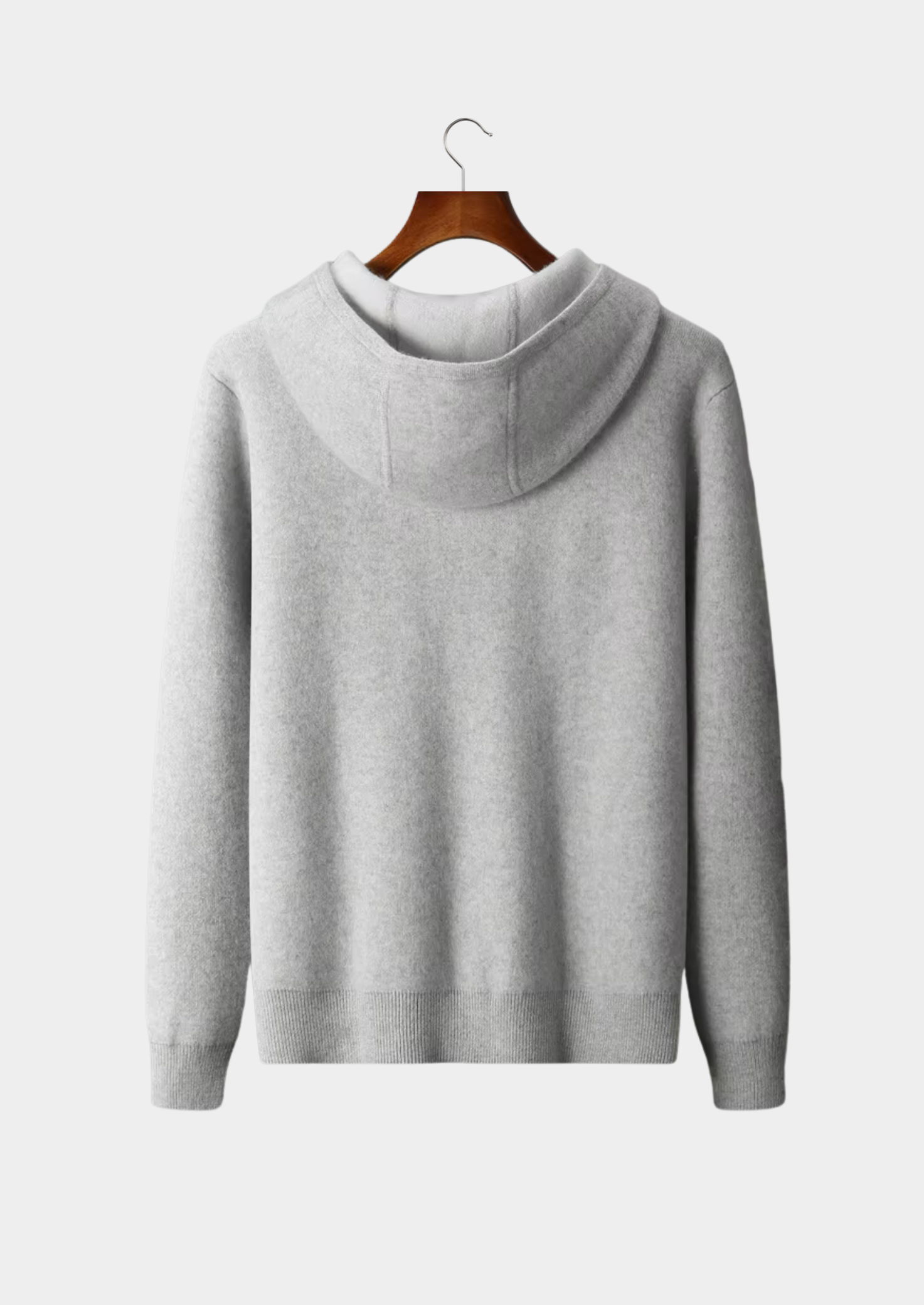 Premium Cashmere Two Tone Zipper Hoodie | Solmar