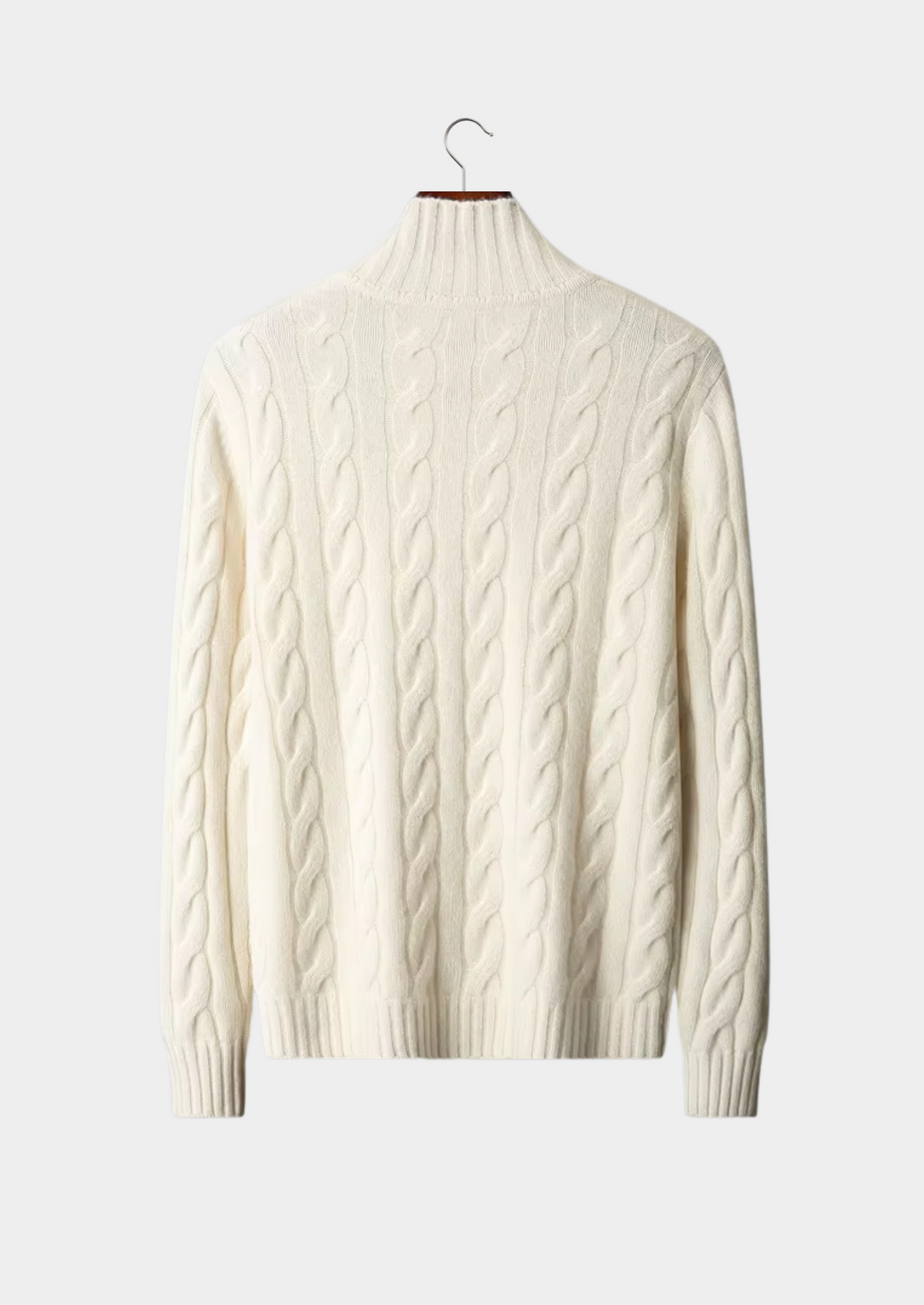 Pure Extra-Fine Merino Wool Dual-Zip Cable Cardigan | Solmar