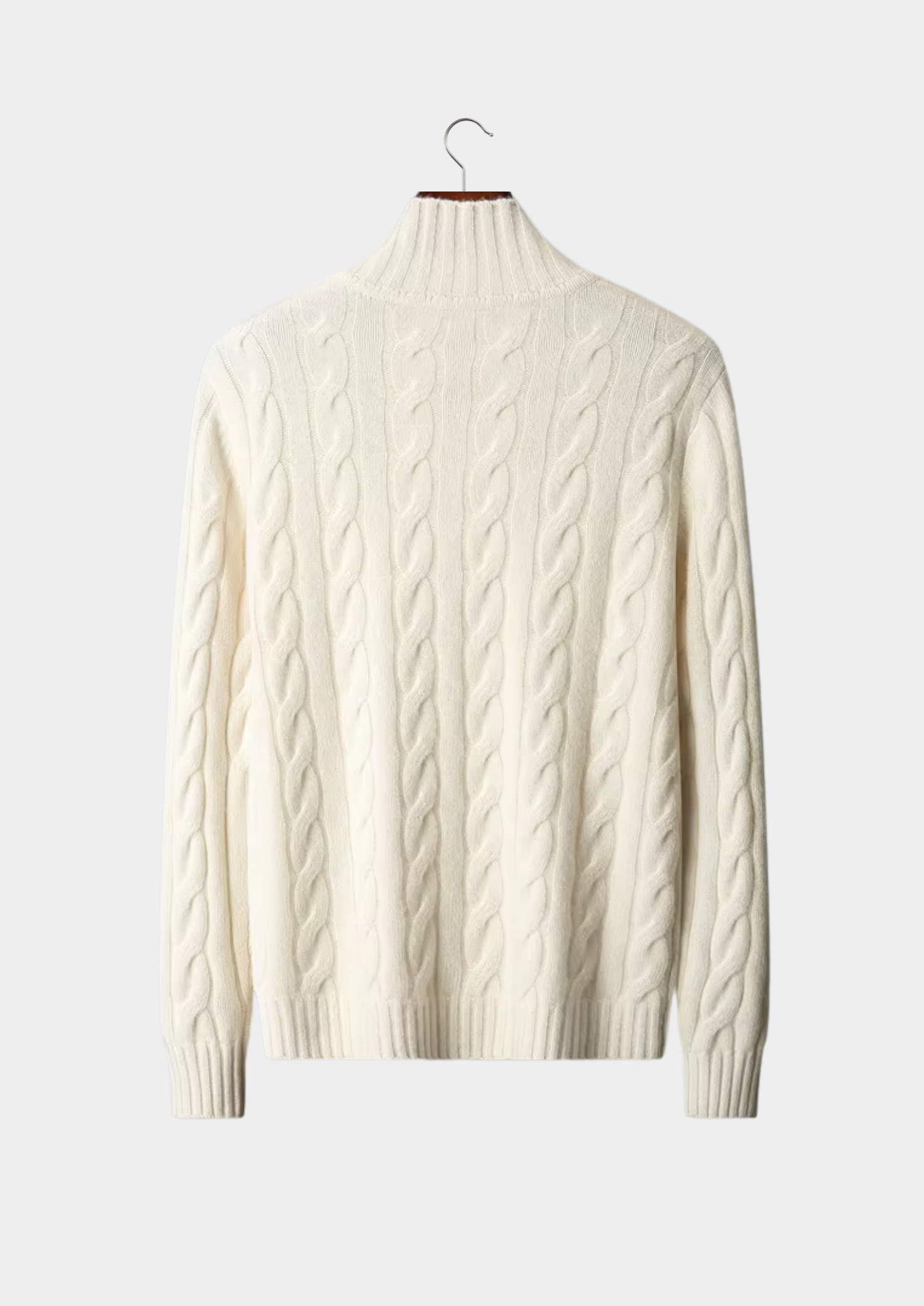 Pure Extra-Fine Merino Wool Dual-Zip Cable Cardigan | Solmar