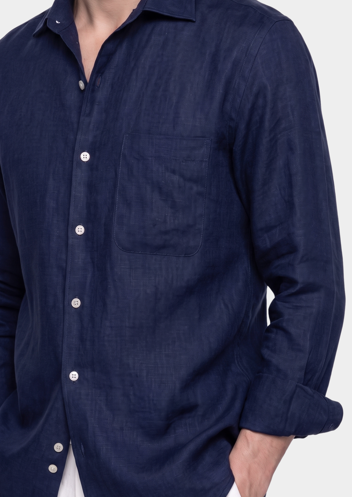 Amalfi Coastal Shirt - Navy Blue | Solmar