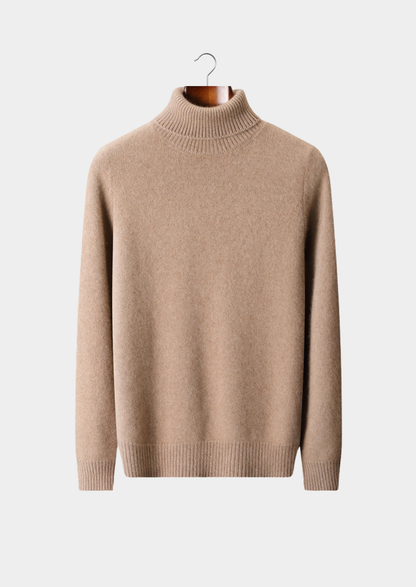 Pure Cashmere Beige Essential Rollneck | Solmar