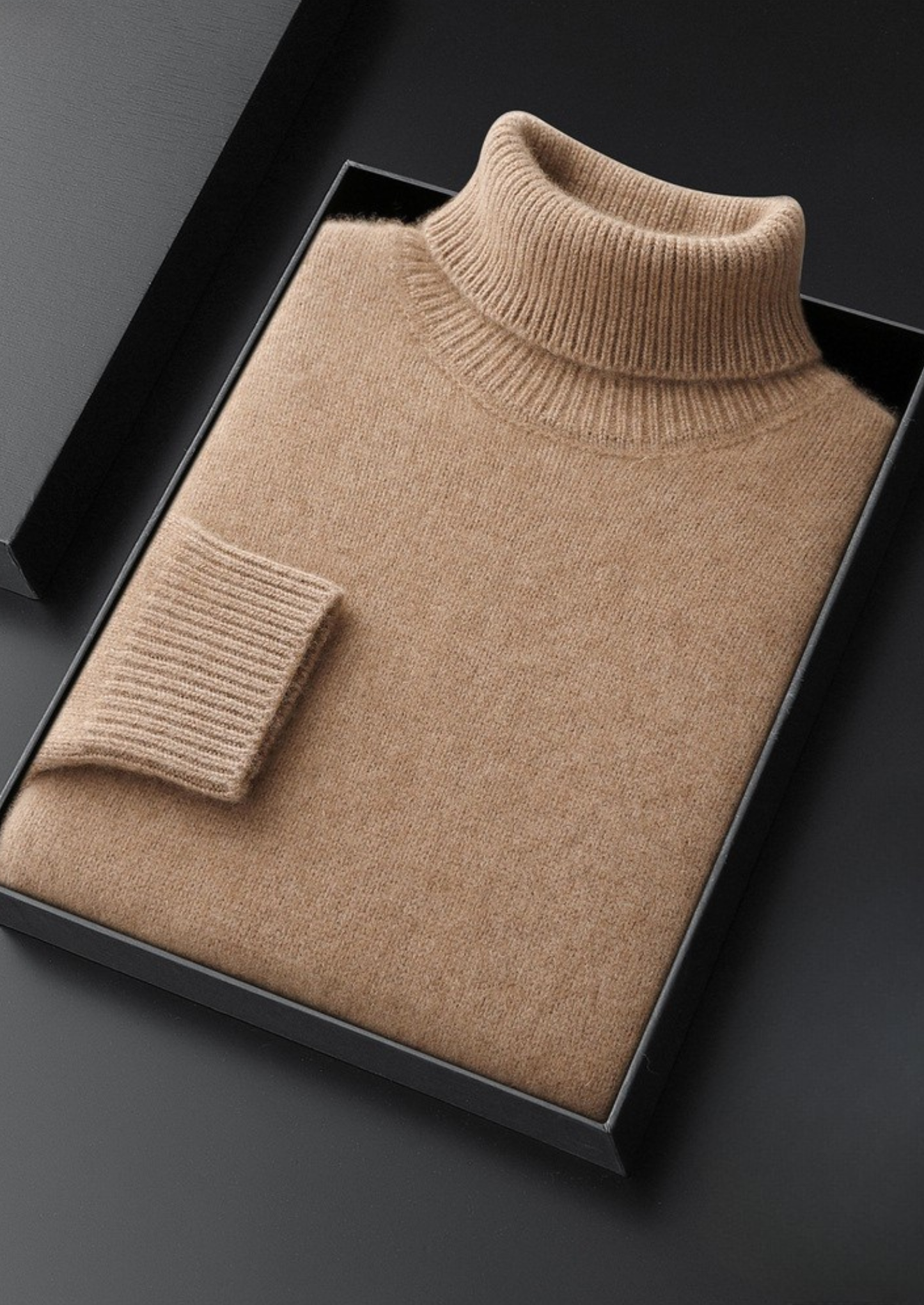 Pure Cashmere Beige Essential Rollneck | Solmar