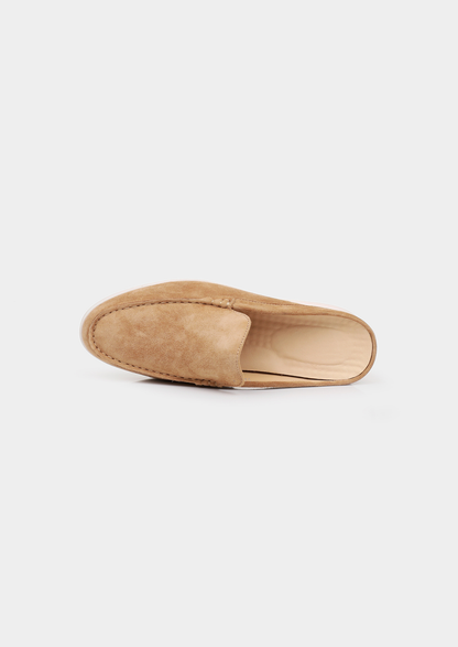 Caramel Marina Suede Slipper | Solmar