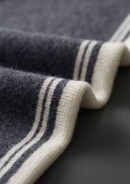 Pure Extra-Fine Merino Wool Dark Gray Damien Set | Solmar