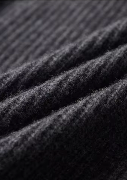 Pure Extra-Fine Merino Wool Funnel Neck Dual Zip Cardigan | Solmar