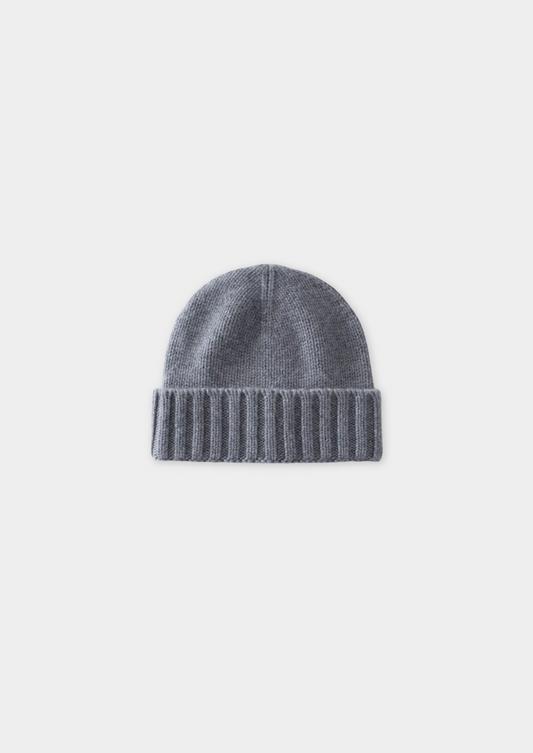 Light Gray Cashmere Wintertime Beanie | Solmar