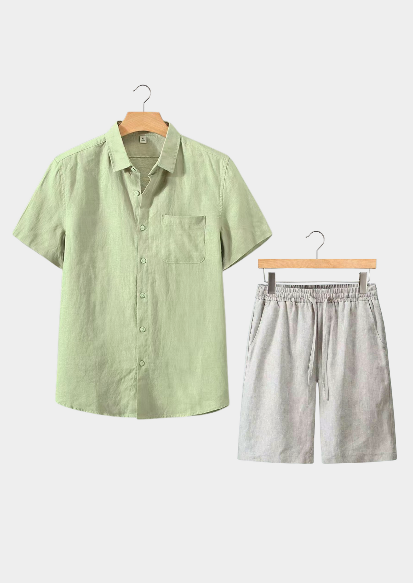 Dolcevita Shortsleeve Summer Set - Mint Green/beige | Solmar