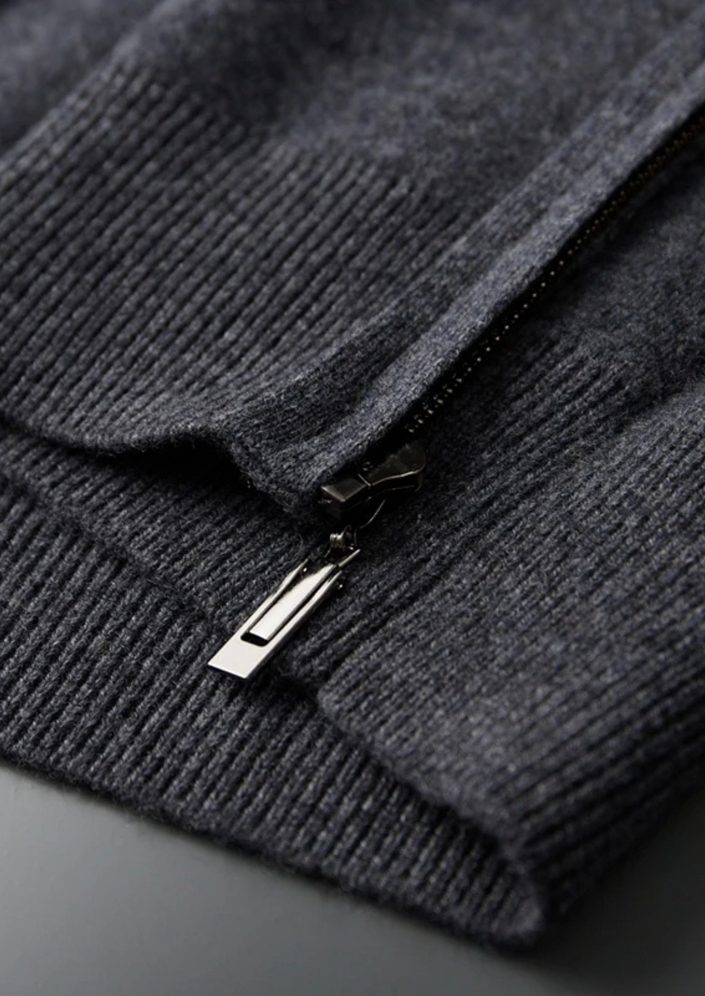 Premium Cashmere Zipper Hoodie | Solmar
