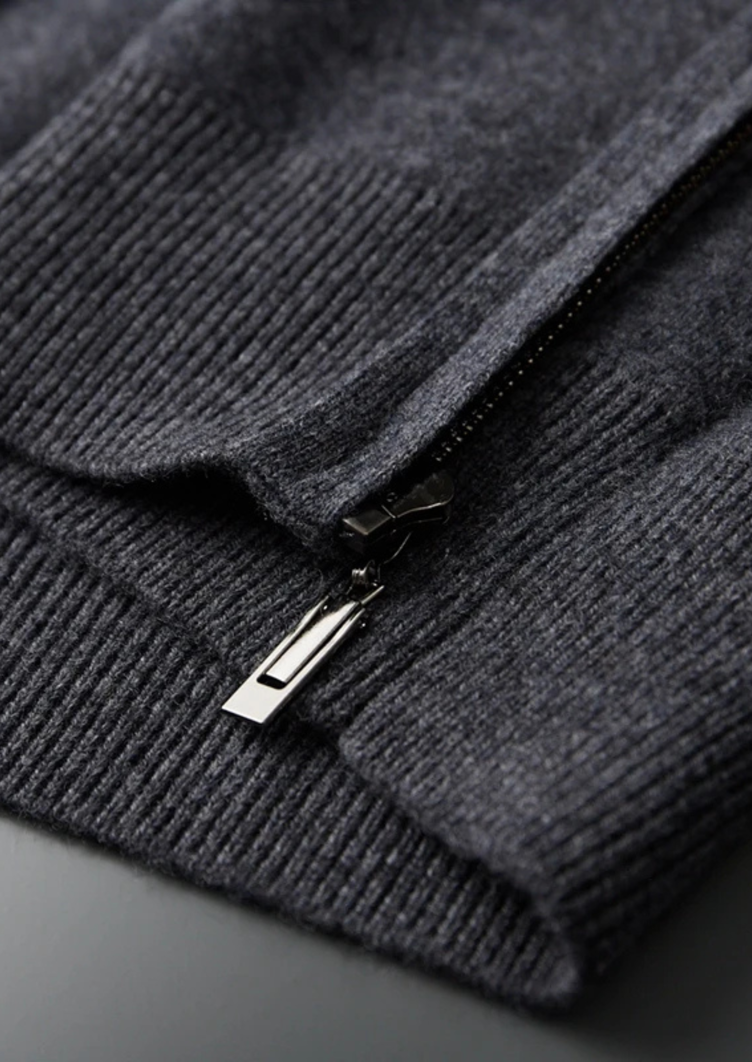 Premium Cashmere Zipper Hoodie | Solmar
