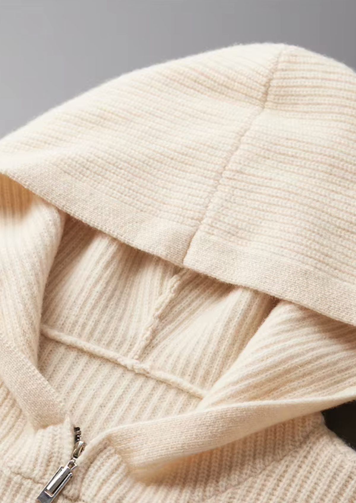 Pure Extra-Fine Merino Wool Half Zipper Hoodie | Solmar