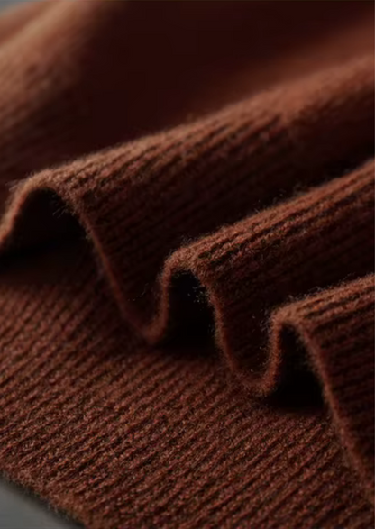 Pure Extra-Fine Merino Wool Ribbed Buttonless Polo | Solmar
