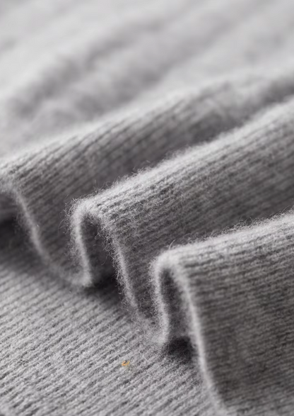 Pure Extra-Fine Merino Wool Textured Mockneck | Solmar