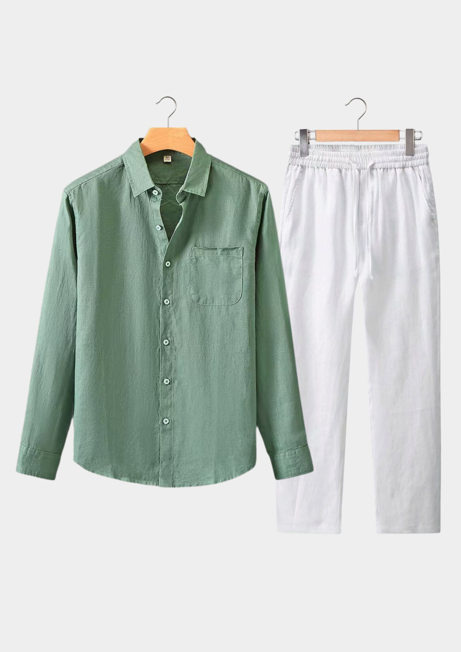Dolcevita Longsleeve Summer Set - Green/white | Solmar