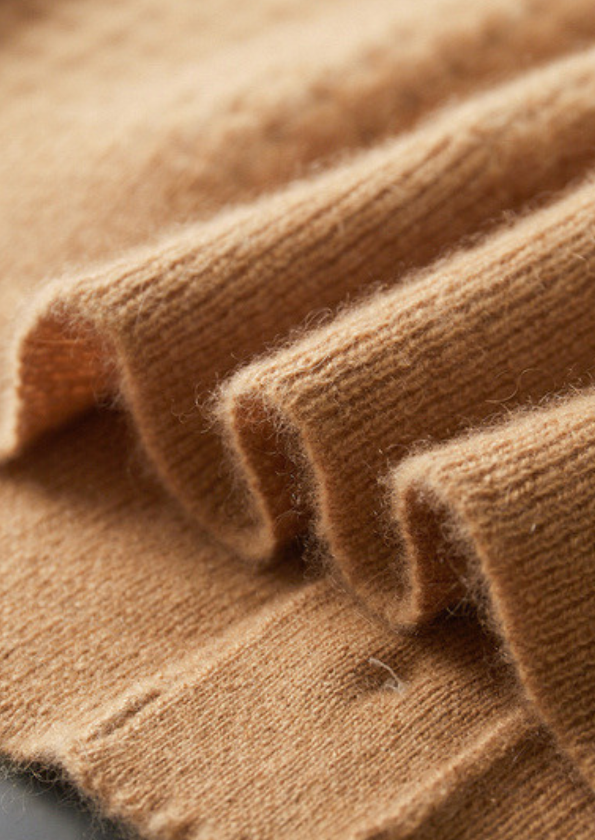 Pure Cashmere Caramel Textured Button Cardigan | Solmar