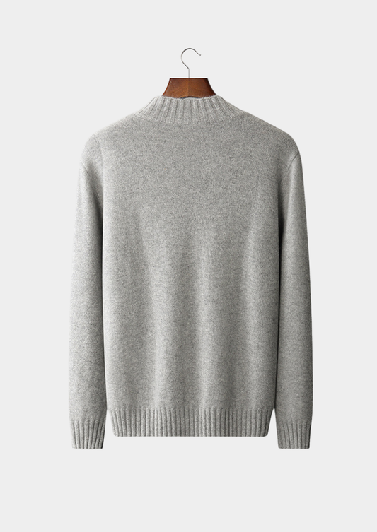 Pure Cashmere Mockneck Sweater | Solmar