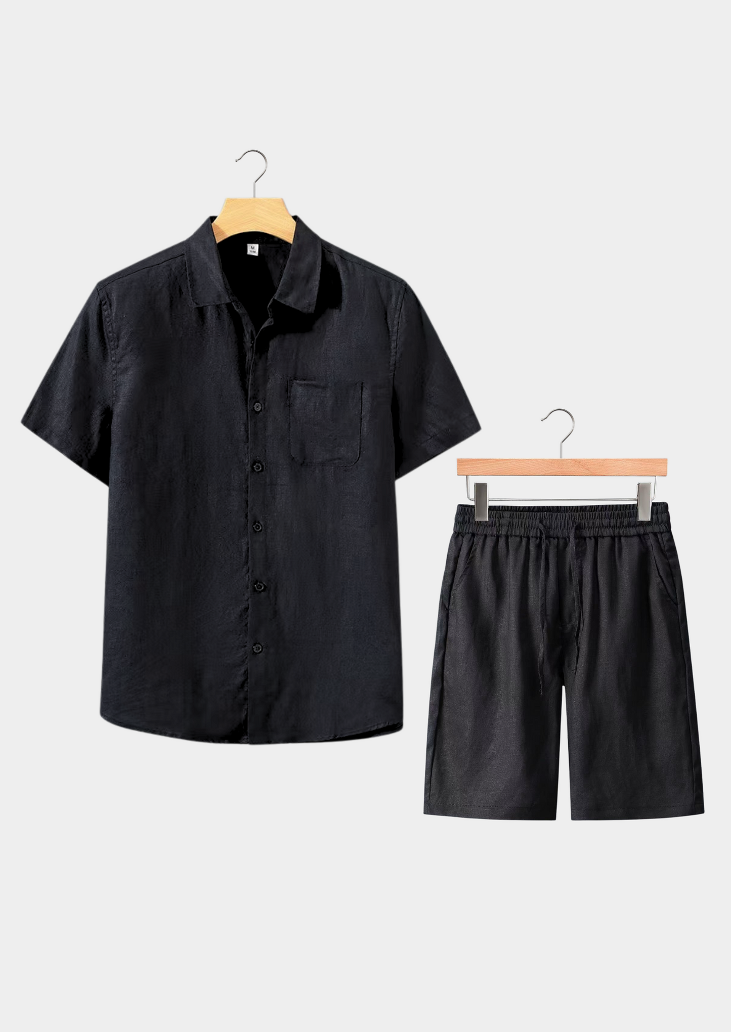 Dolcevita Shortsleeve Summer Set - Black | Solmar